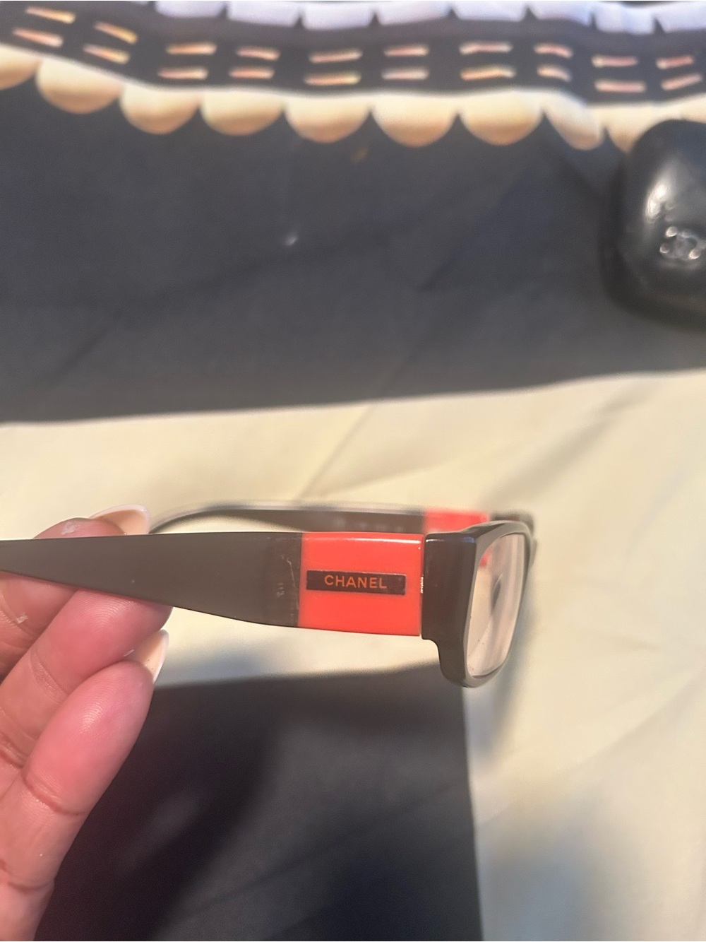 Chanel Authentic Women’s Brown & Orange Acetate Eyewear Frames